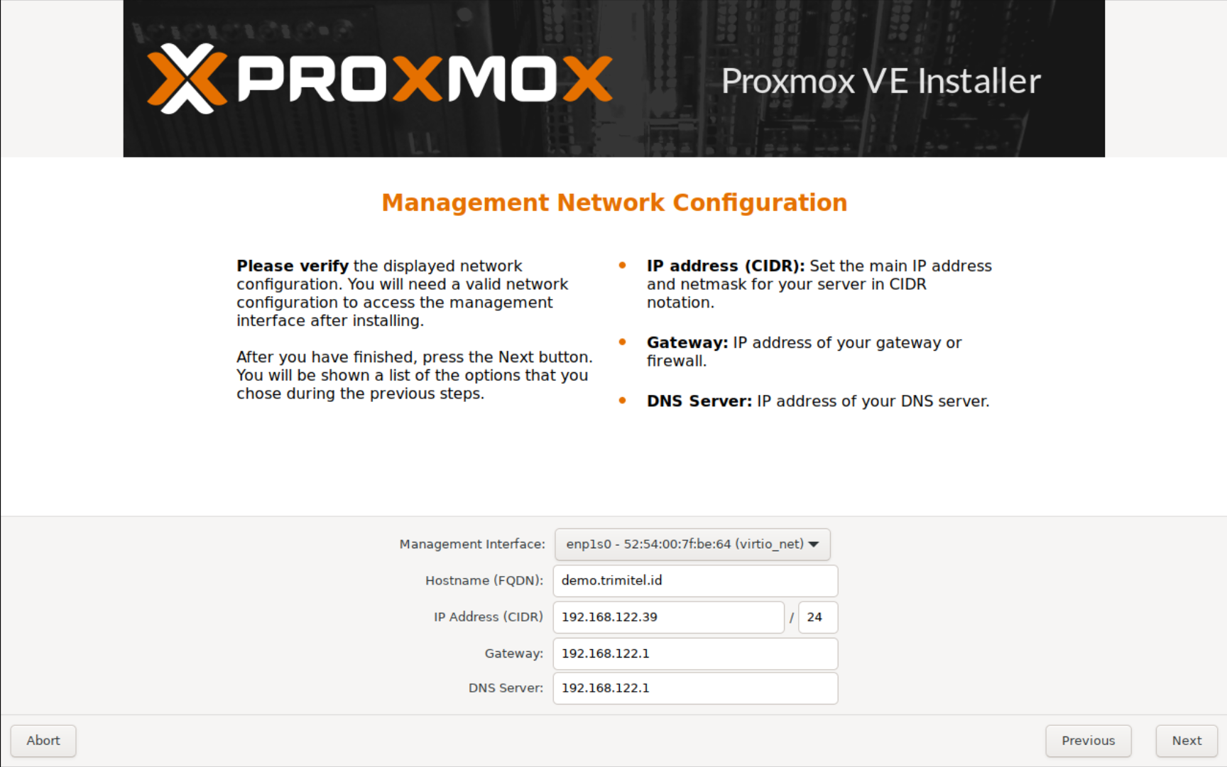 Network Configuration