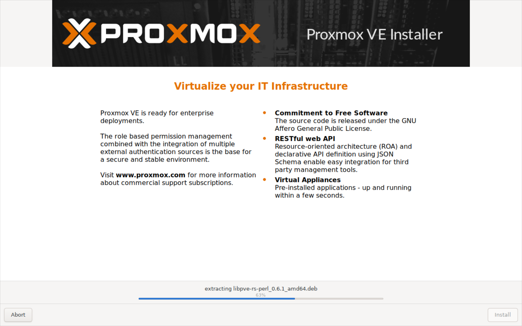 Proses Install Proxmox